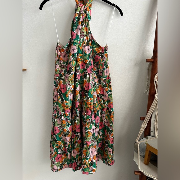NWT boho cotton tropical floral cotton dress - Picture 3 of 8